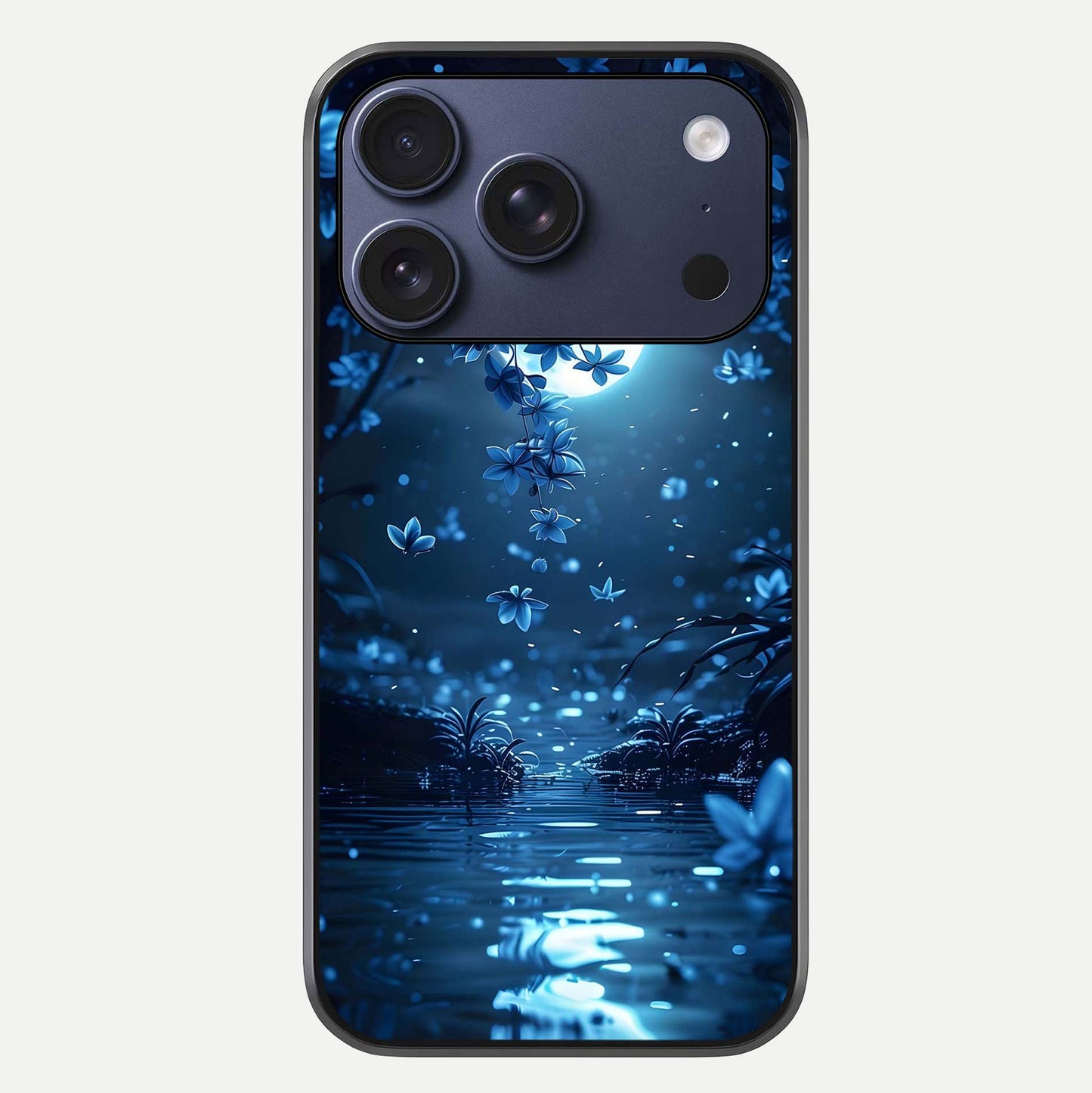 Moonlight Petal Dream Glass Case For iPhone 17 Pro by Custom World