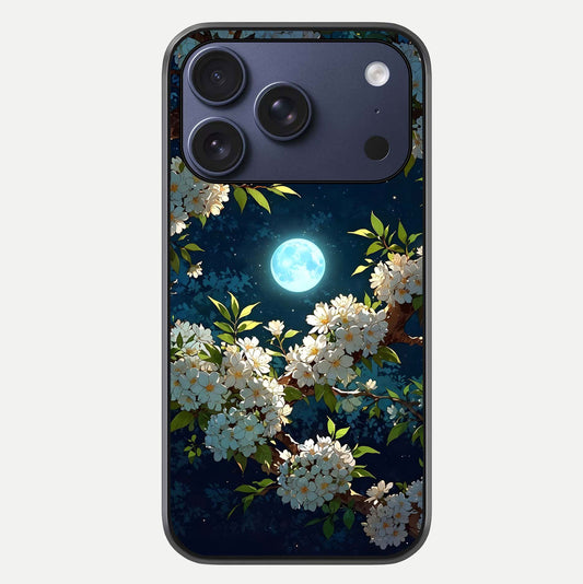 Moonlit Blossom Dream Glass Case For iPhone 17 Pro by Custom World