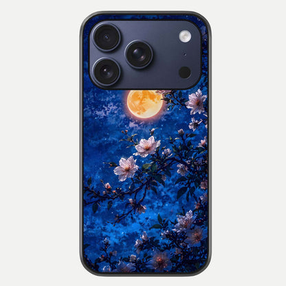 Moonlit Blossoms Night Glass Case For iPhone 17 Pro by Custom World