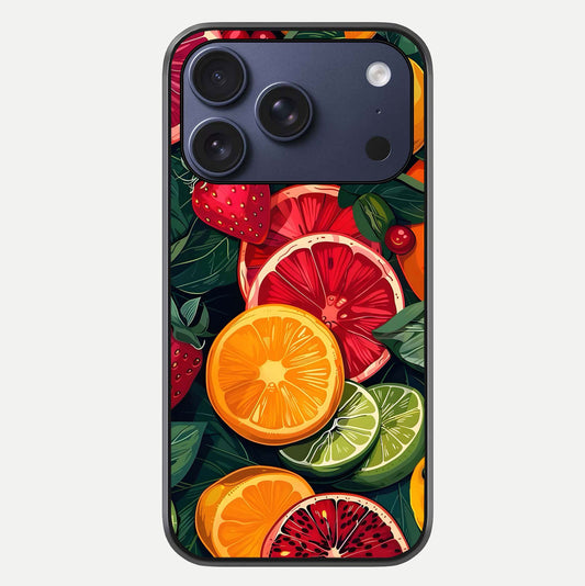 Multiple Fruits Glass Case For iPhone 17 Pro by Custom World