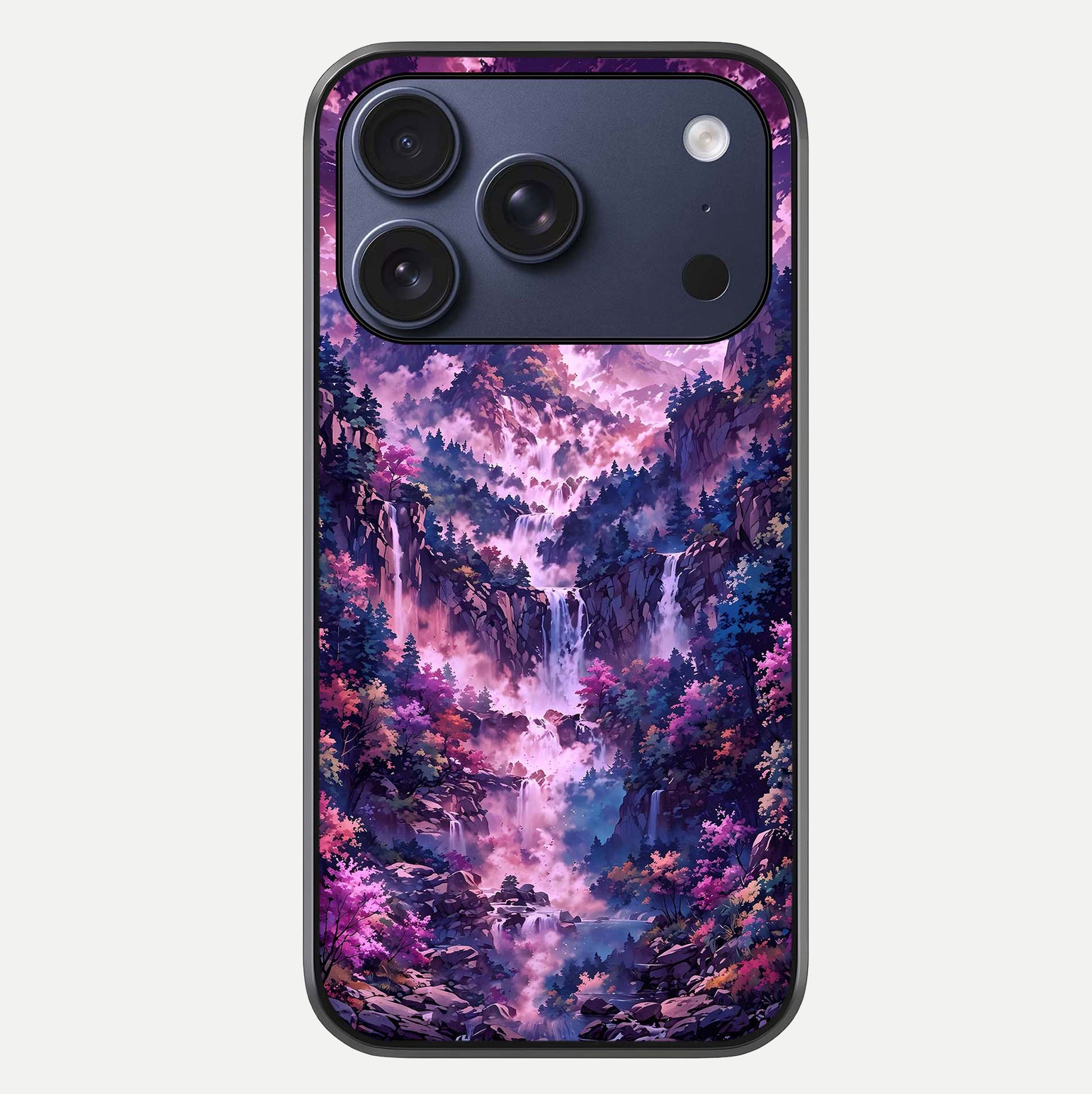 Mystic Cascade Peaks Glass Case For iPhone 17 Pro by Custom World