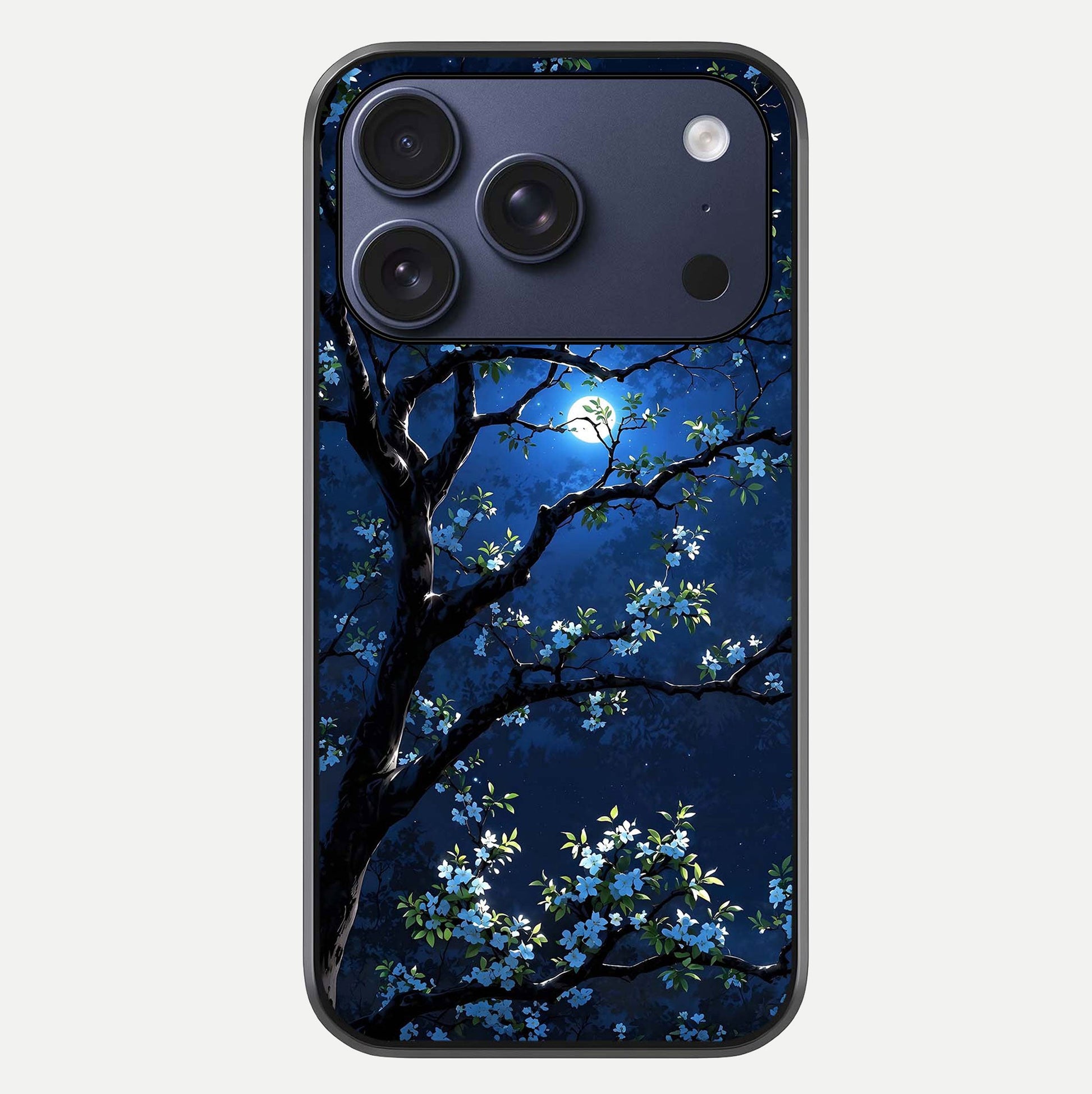 Mystic Floral Night Glass Case For iPhone 17 Pro by Custom World