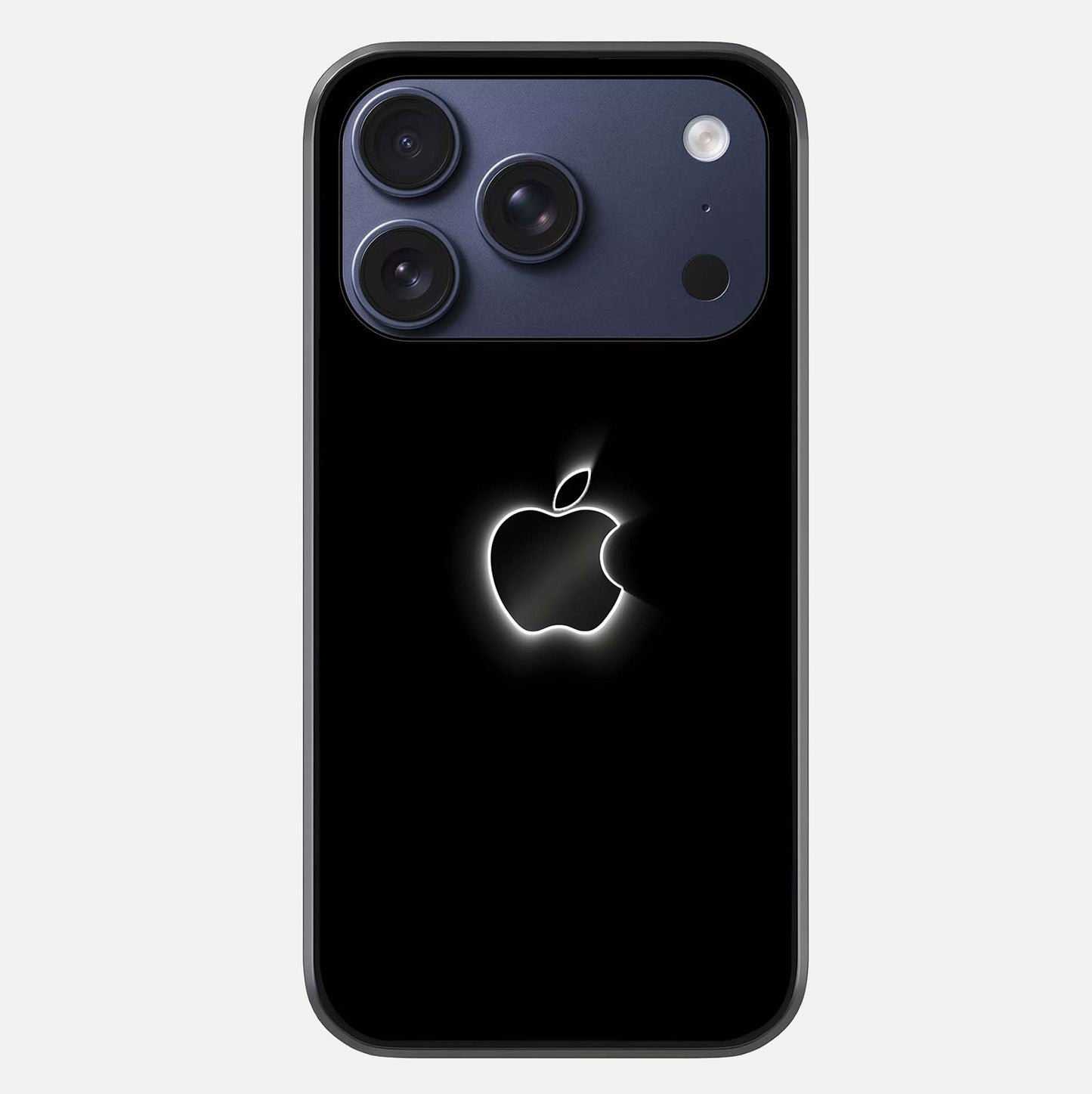 Neon Apple Glow Glass Case For iPhone 17 Pro by Custom World