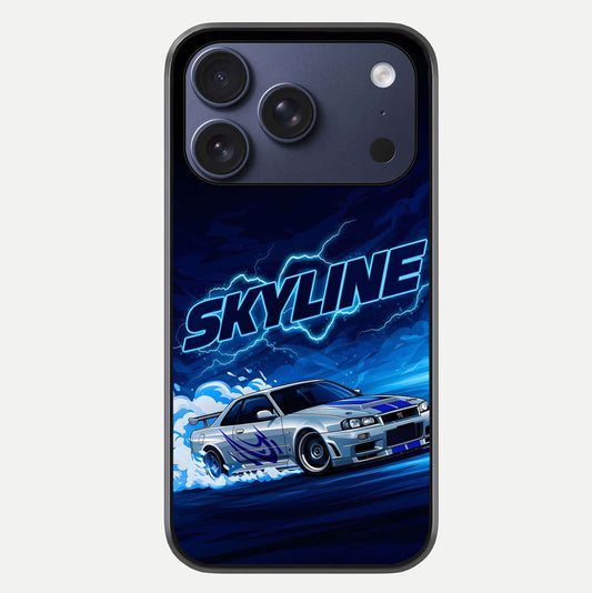 Neon Drift Beast Glass Case For iPhone 17 Pro by Custom World