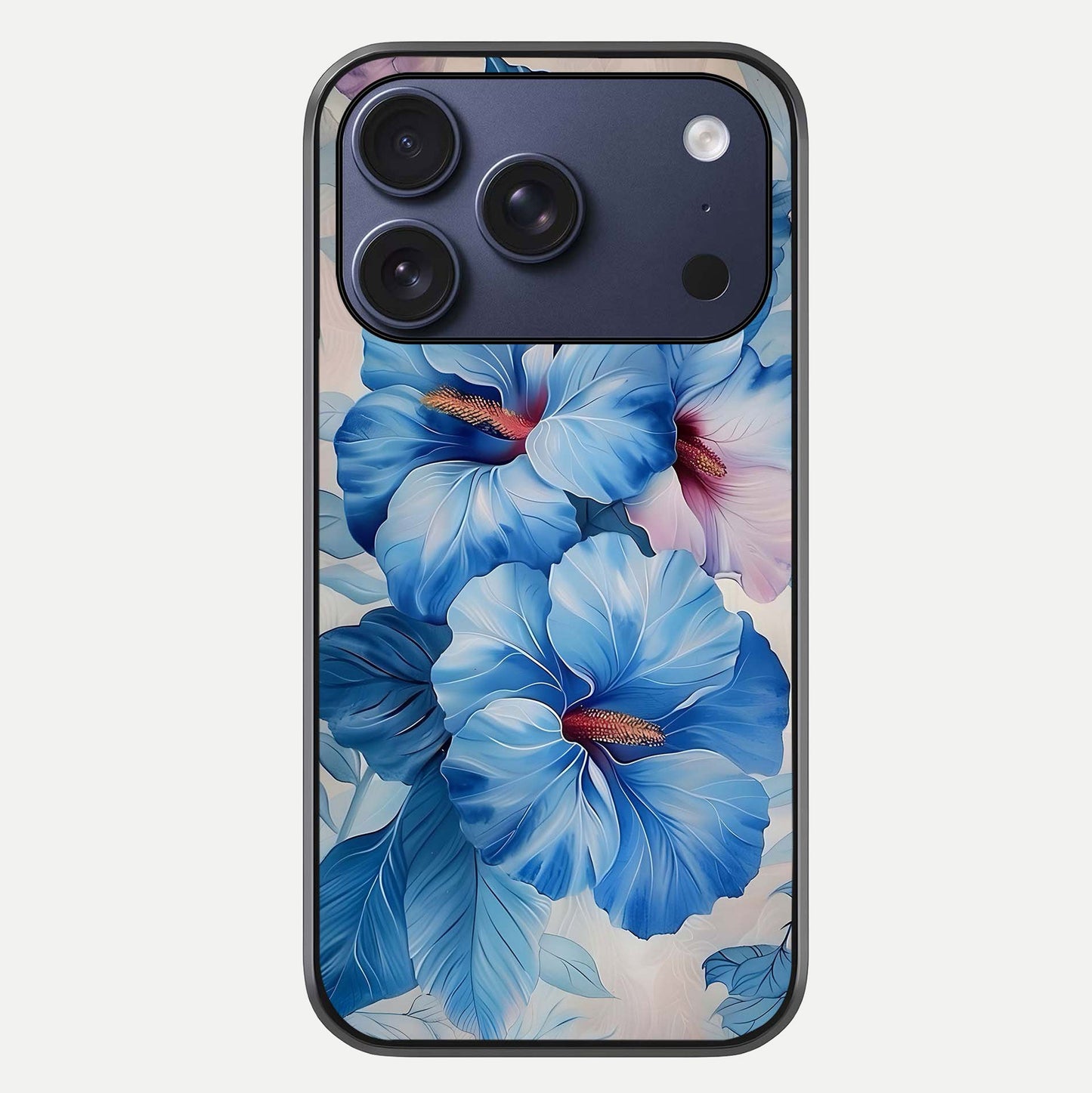 Ocean Hibiscus Grace Glass Case For iPhone 17 Pro by Custom World