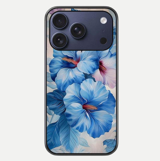Ocean Hibiscus Grace Glass Case For iPhone 17 Pro by Custom World
