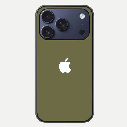 Olive Matte Essence Glass Case For iPhone 17 Pro by Custom World