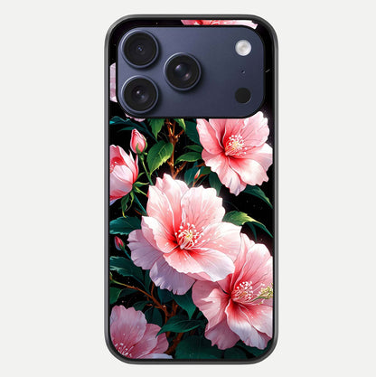 Peach Flower Glass Case For iPhone 17 Pro by Custom World