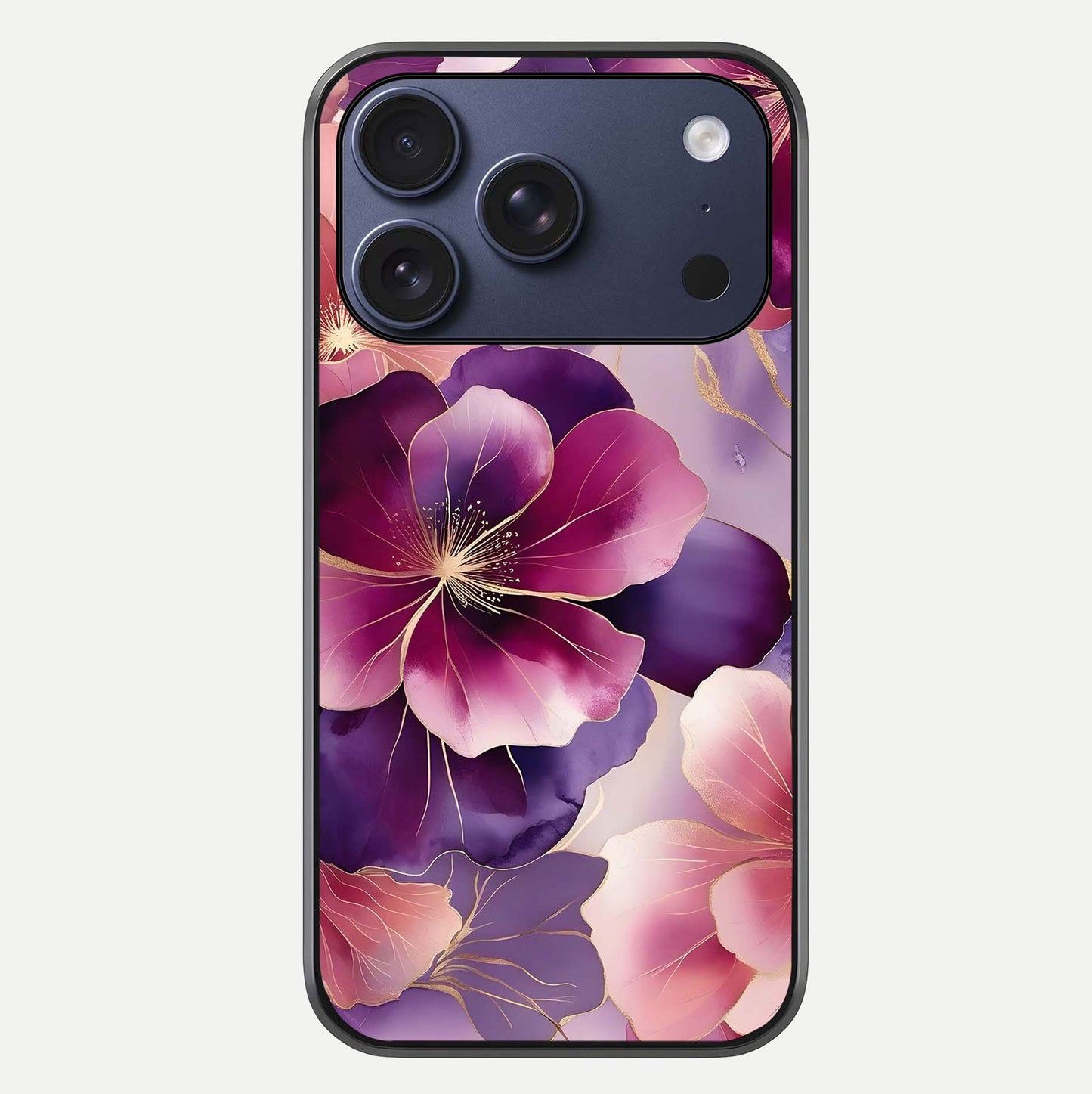 Pink Bouquet Florals Glass Case For iPhone 17 Pro by Custom World