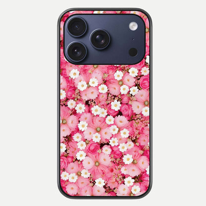 Pink Daisy Bliss Glass Case For iPhone 17 Pro by Custom World