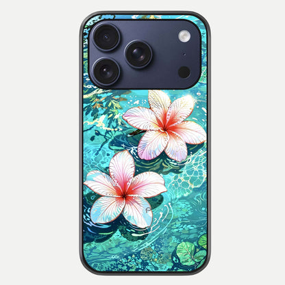 Pink Flowers in Water Glass Case For iPhone 17 Pro by Custom World