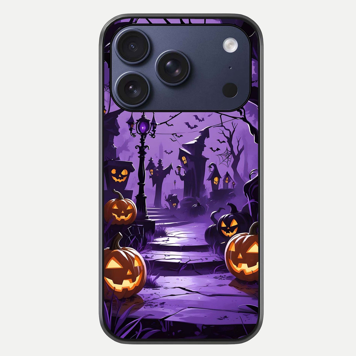 Pumpkin Patch Halloween Glass Case For iPhone 17 Pro by Custom World