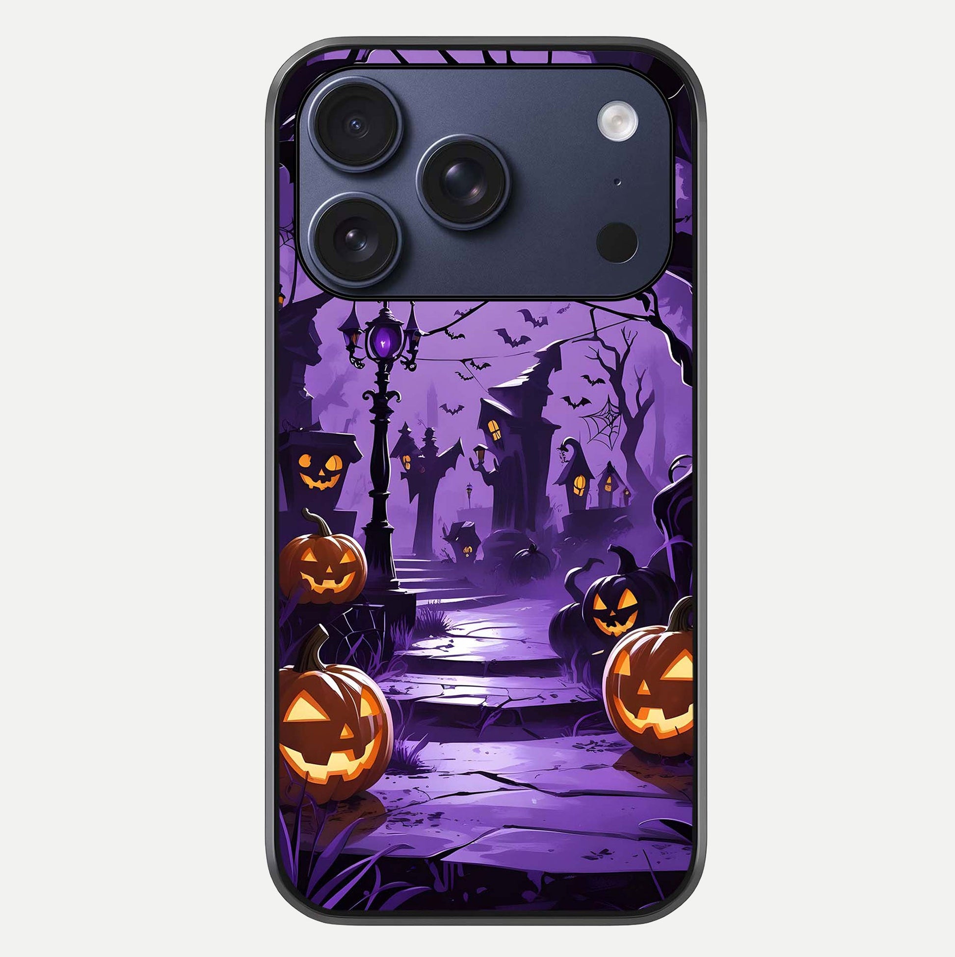 Pumpkin Patch Halloween Glass Case For iPhone 17 Pro by Custom World