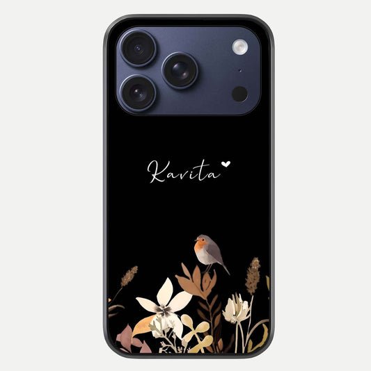 Quiet Garden Tune Custom Name Glass Case For iPhone 16 Pro by Custom World
