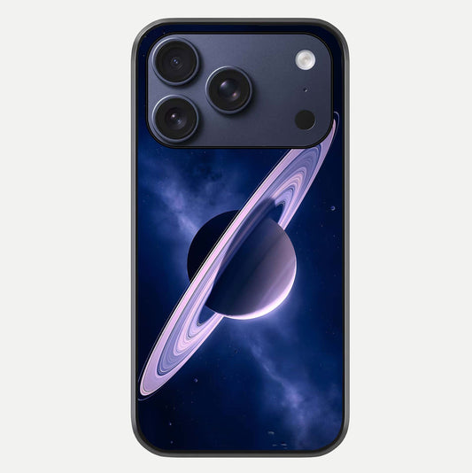 Saturn Ring Mystique Glass Case For iPhone 16 Pro by Custom World