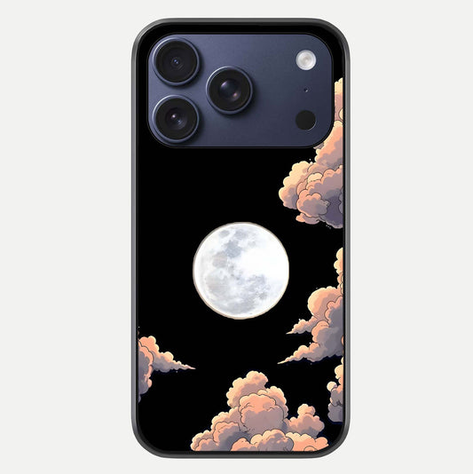 Shade Cloud Moon Glass Case For iPhone 16 Pro by Custom World