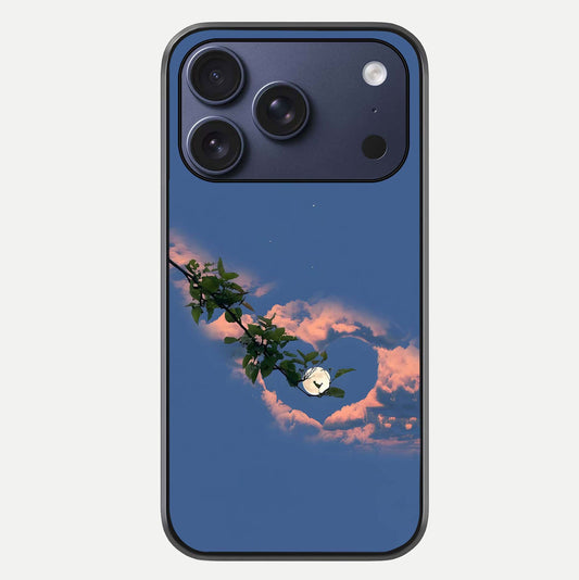 Sky Under Tree Glass Case For iPhone 16 Pro by Custom World