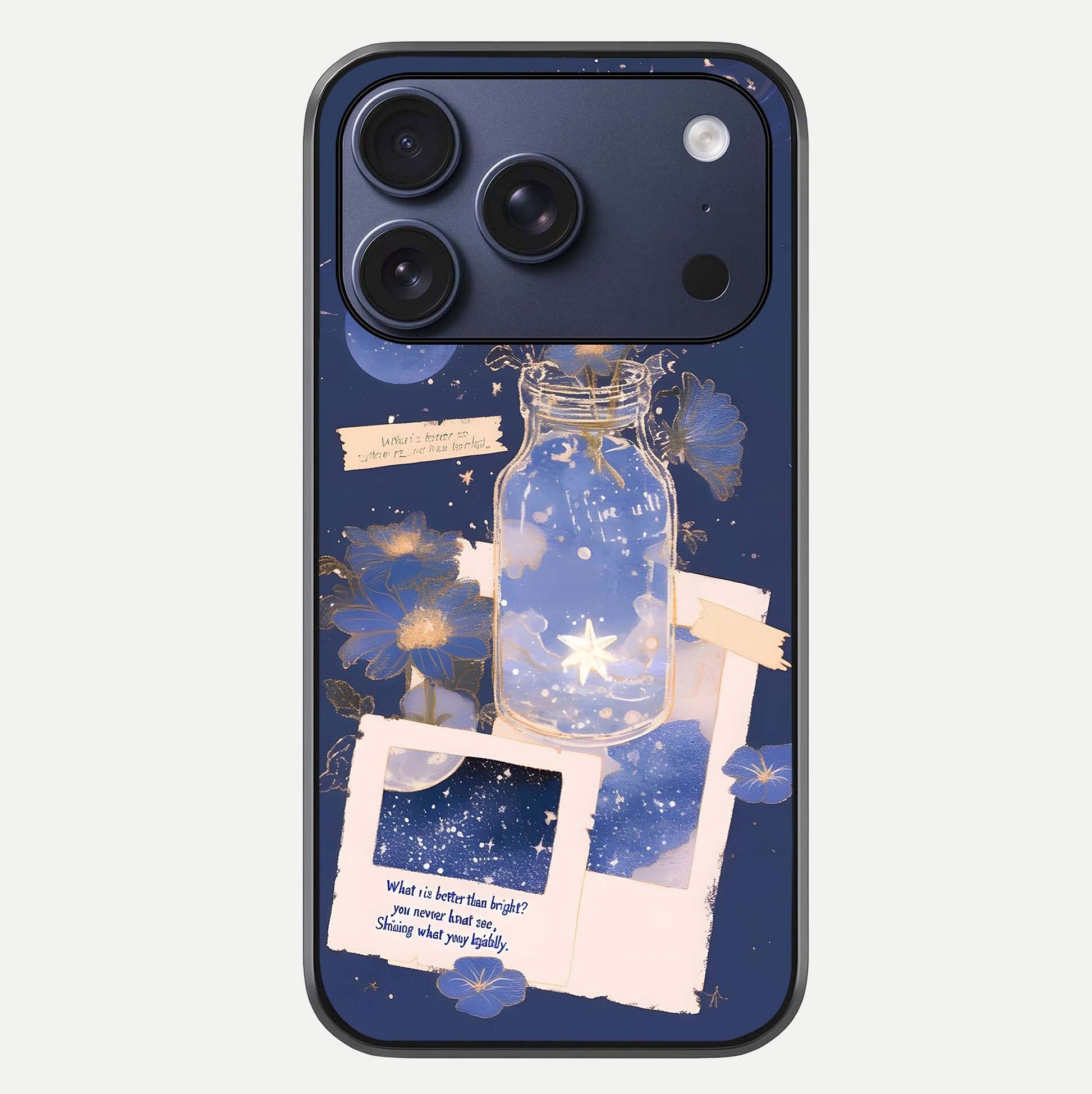 Starlit Cosmic Jar Glass Case For iPhone 17 Pro by Custom World