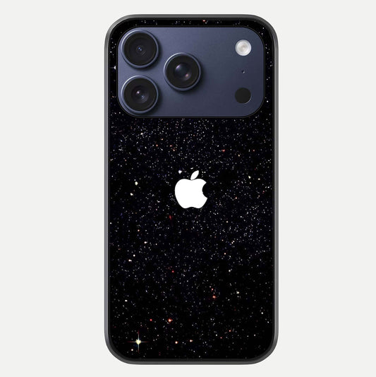 Starry Apple Galaxy Glass Case For iPhone 16 Pro by Custom World