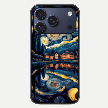 Starry Sky Serenity Glass Case For iPhone 17 Pro by Custom World