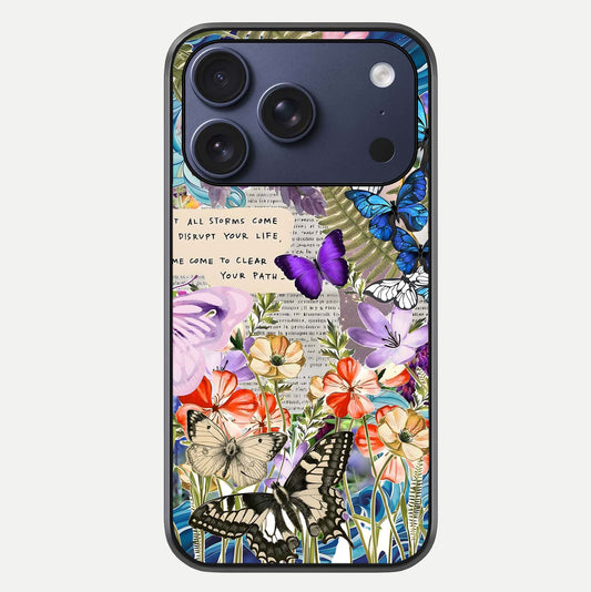 Storm Path Bloom Glass Case For iPhone 16 Pro by Custom World