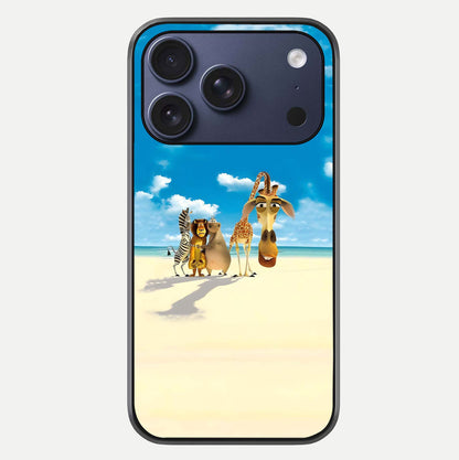 Tropical Fun Squad Glass Case For iPhone 16 Pro by Custom World