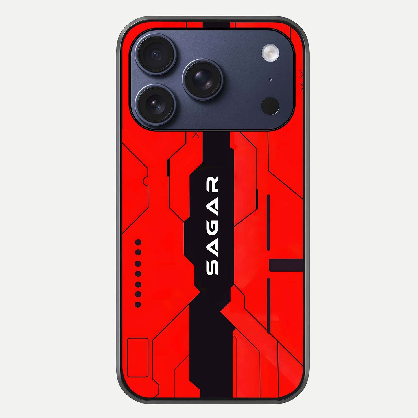 Voltage Rise CYBERPUNK Custom Name Glass Case For iPhone 16 Pro by Custom World