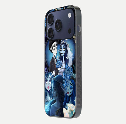 Butterfly Ghost Soul Glass Case for iPhone 17 Pro side-angle image capturing edge light and deep design tones