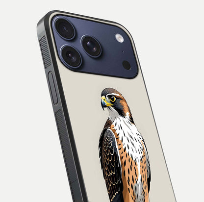 Clever Eagle Glass Case for iPhone 17 Pro close-up highlighting eagle detail and HD reflection