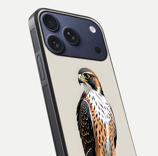 Clever Eagle Glass Case for iPhone 17 Pro close-up highlighting eagle detail and HD reflection