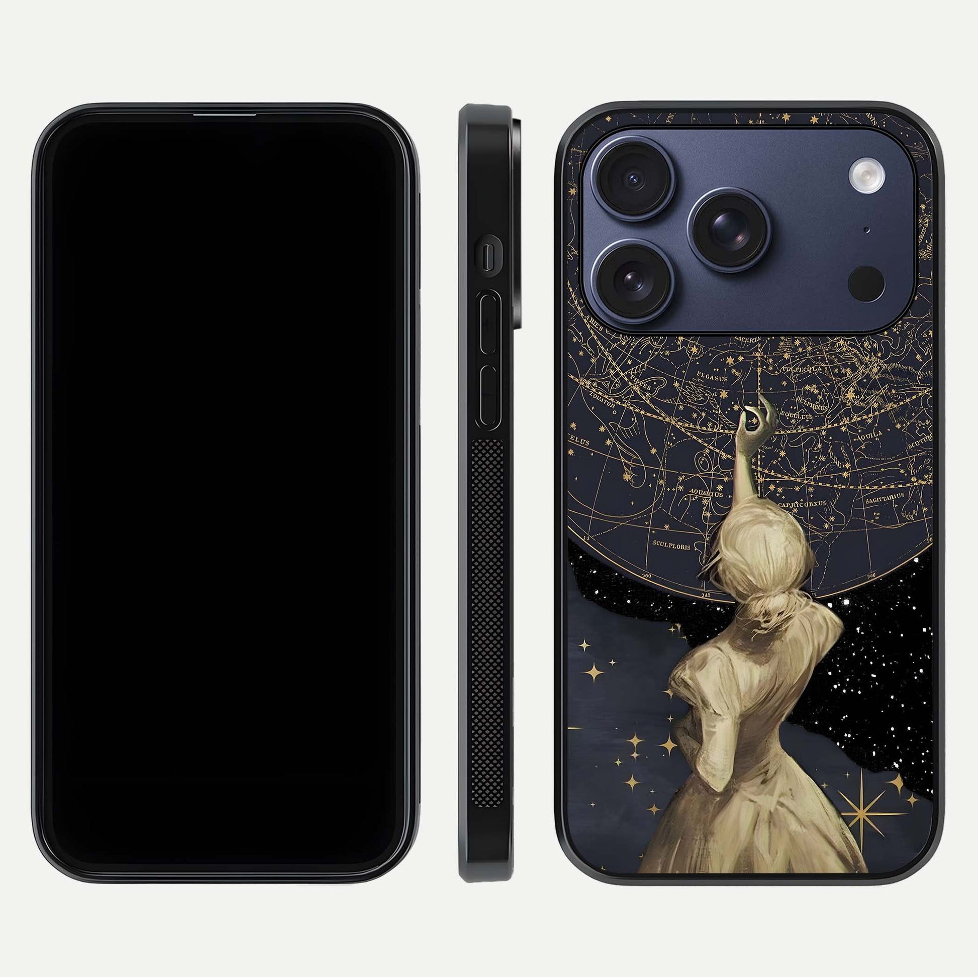 Taylor Swift Girl Glass Case for iPhone 17 Pro front & back layout showing clean edge and vivid print