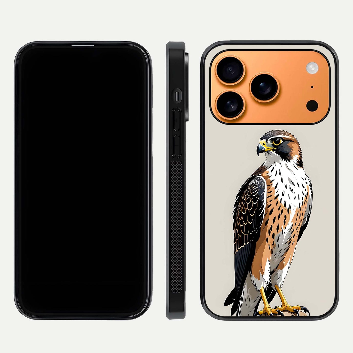 Clever Eagle Glass Case for iPhone 17 Pro Max dual-view layout showing design symmetry and smooth finish