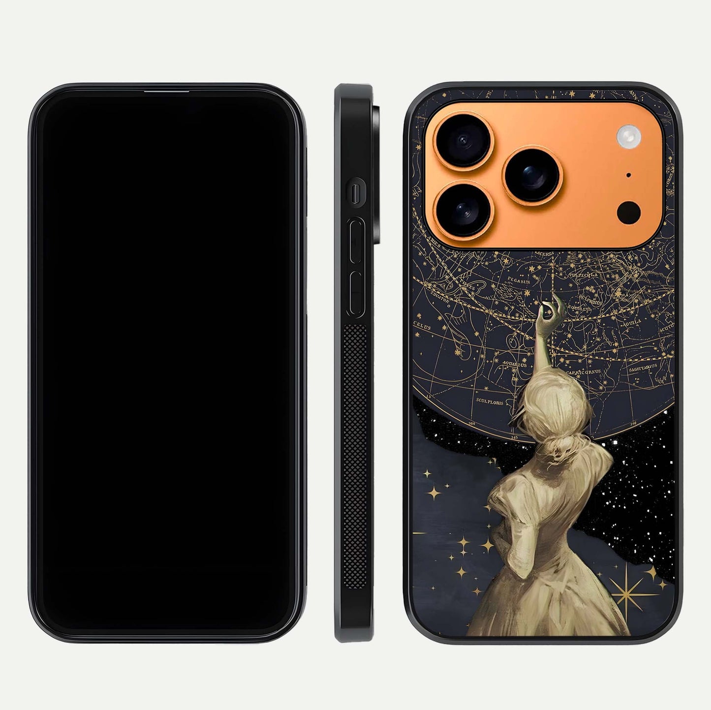 Taylor Swift Girl Glass Case for iPhone 17 Pro Max front & back layout showing clean edge and vivid print