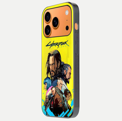 Neon Rebel Genesis Glass Case for iPhone 17 Pro Max side-angle image showing gloss surface and sharp neon tone