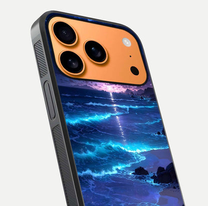Classic Damn Look Glass Case for iPhone 17 Pro Max close-up highlighting quote text and reflection shine