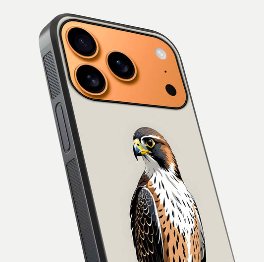 Clever Eagle Glass Case for iPhone 17 Pro Max close-up highlighting eagle detail and HD reflection
