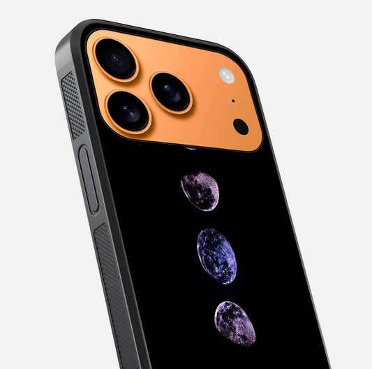 Crimson All Planets Glass Case for iPhone 17 Pro Max close-up highlighting planet details and reflection polish
