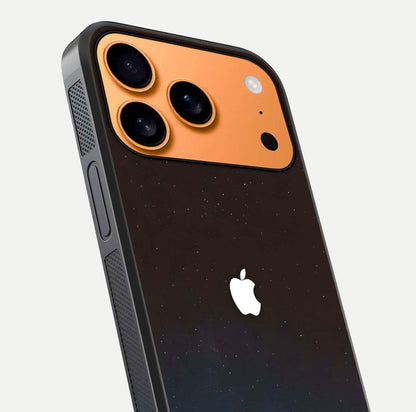 Green Emerald Apple Logo Glass Case for iPhone 17 Pro Max close-up angled shot showing color depth and reflection clarity