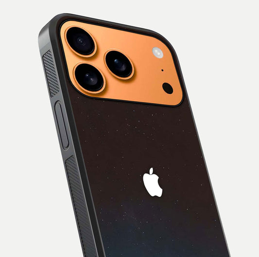 Green Emerald Apple Logo Glass Case for iPhone 17 Pro Max close-up angled shot showing color depth and reflection clarity