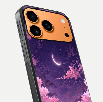 Sky Drift Clouds Glass Case for iPhone 17 Pro Max close-up angled shot highlighting cloud texture and reflection