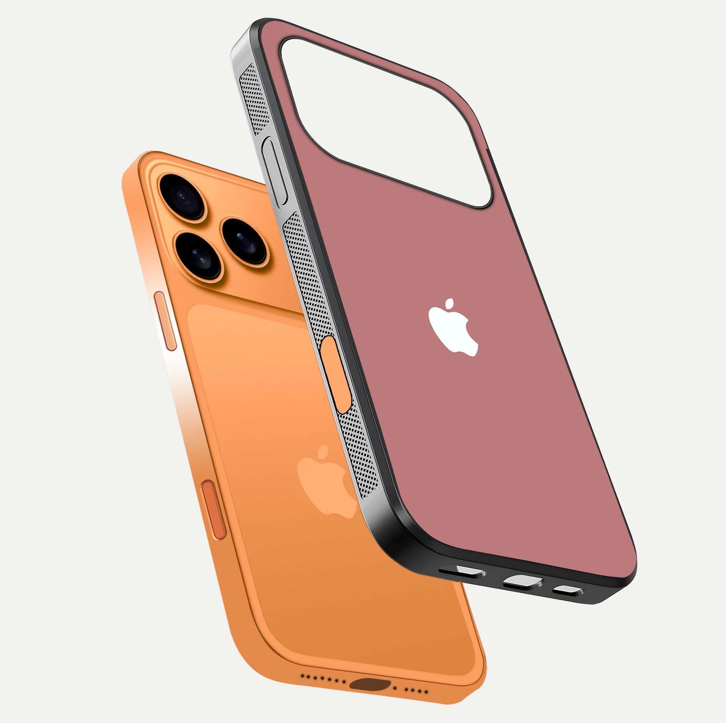 Apple Harmony Glass Case for iPhone 17 Pro Max floating dual view capturing reflective texture and premium protection