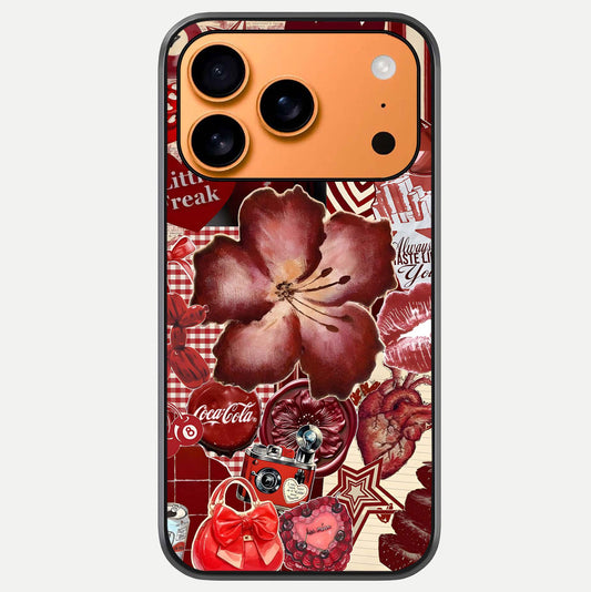 Aesthetic Little Freak Glass Case For iPhone 17 Pro Max