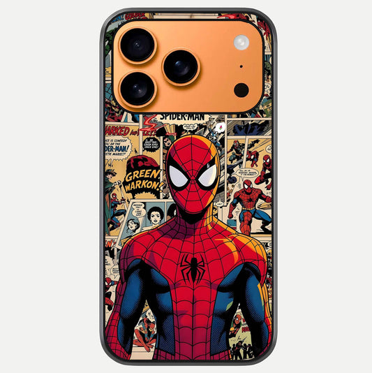 Aesthetic Spider Glass Case For iPhone 17 Pro Max