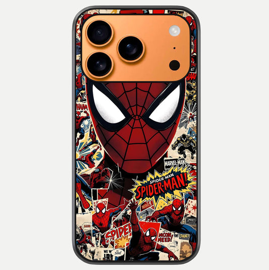 Aesthetic Wonder Spider Glass Case For iPhone 17 Pro Max