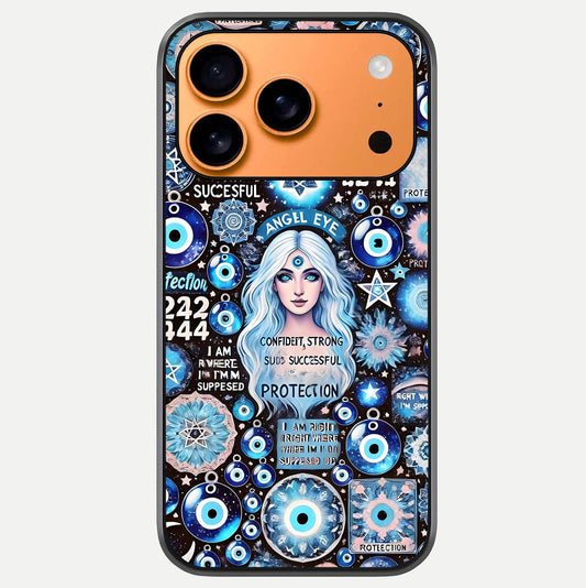 Angel Aura Shield Glass Case For iPhone 17 Pro Max by Custom World