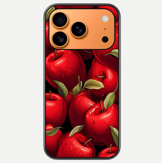 Apple Pattern Glass Case For iPhone 17 Pro Max by Custom World