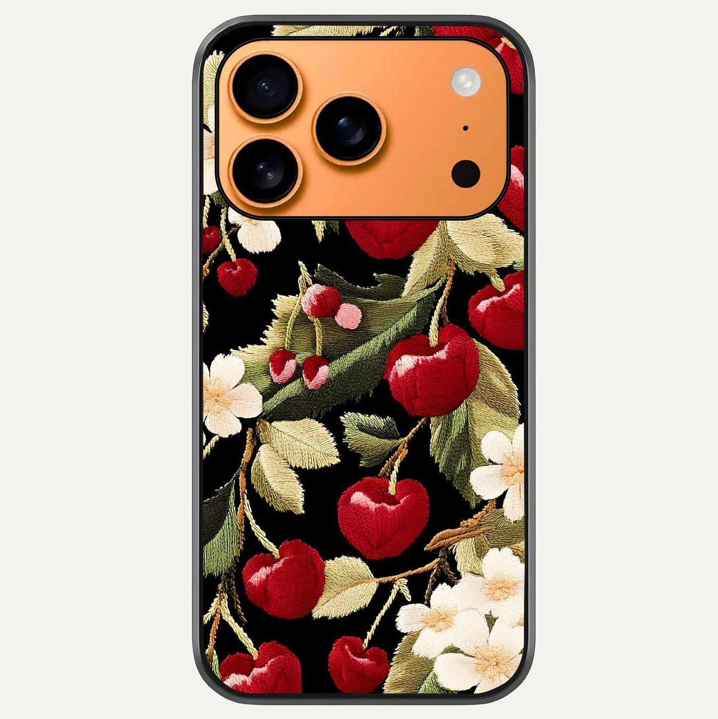 Bloom Thread Art Glass Case For iPhone 17 Pro Max by Custom World
