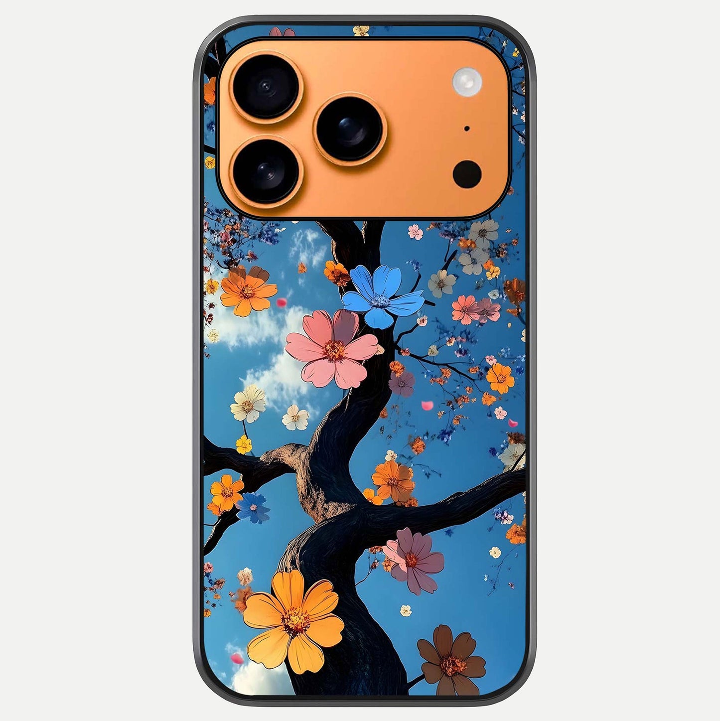 Blossom Dream Sky Glass Case For iPhone 17 Pro Max by Custom World
