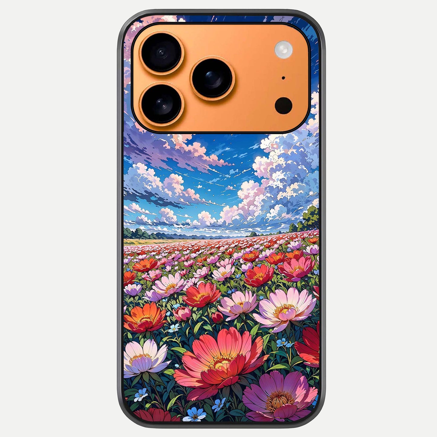 Blossom Sky Field Glass Case For iPhone 17 Pro Max by Custom World