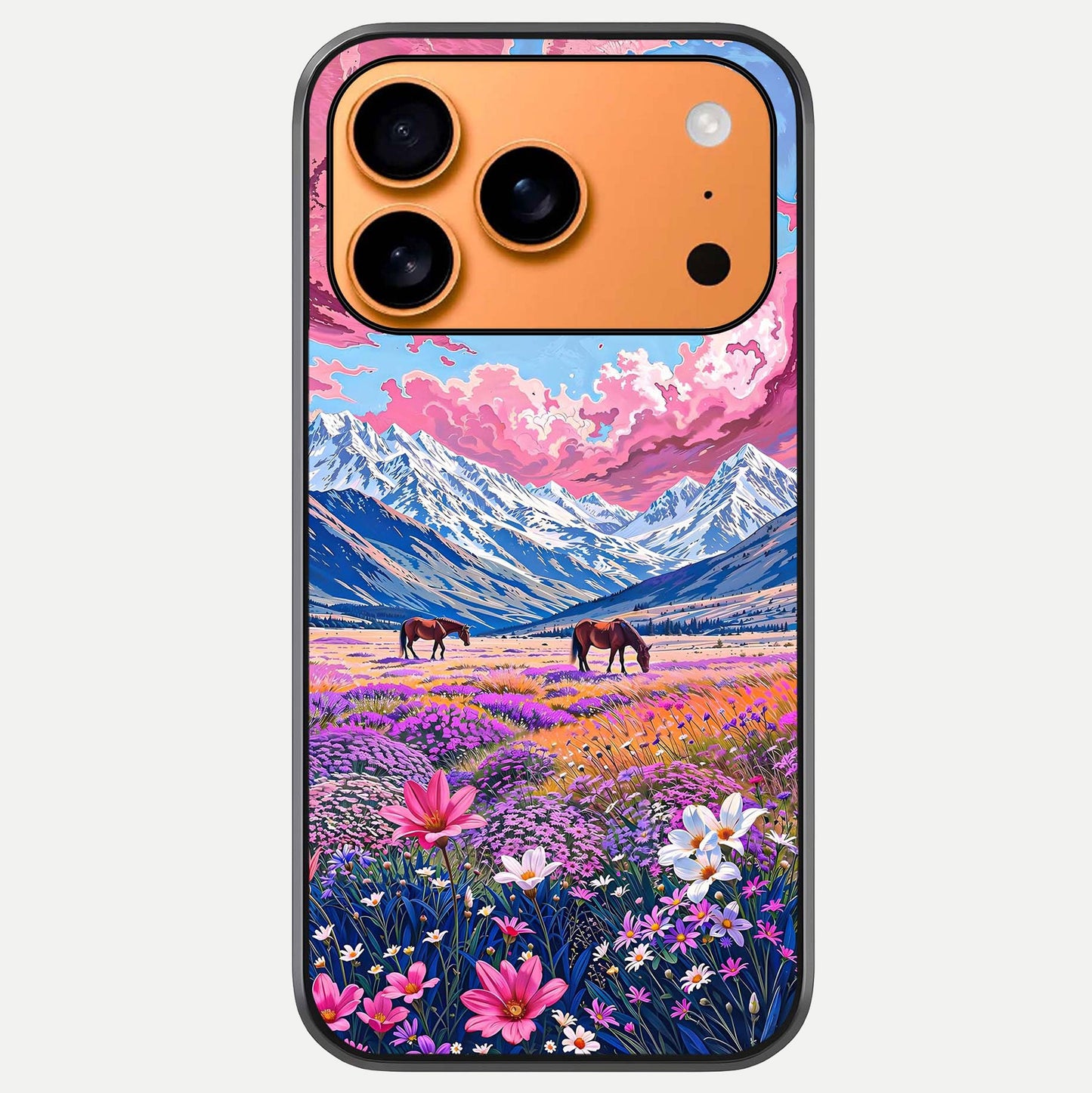 Blossom Valley Dream Glass Case For iPhone 17 Pro Max by Custom World